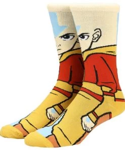 Bioworld Anime Avatar The Last Airbender Aang 360 Character Socks