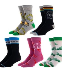 Bioworld Friends 5 Pair Crew Socks