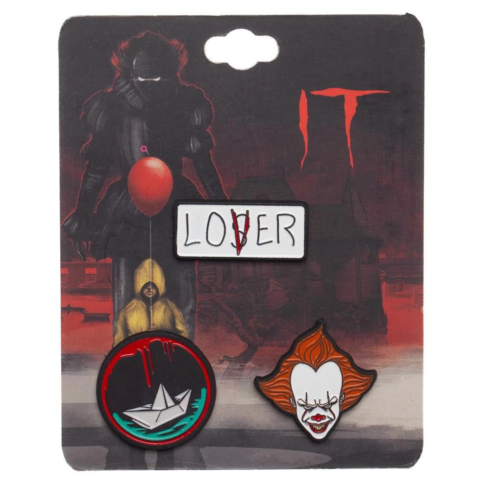 Bioworld It Pennywise Lapel Pin Set 4 Bioworld It Pennywise Lapel Pin Set