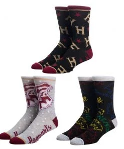 Bioworld Harry Potter Train 3 Pair Crew Box Set