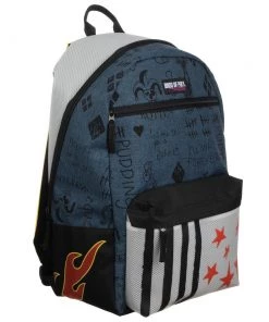 Bioworld Dc Comics Harley Quin Faux Denim Laptop Backpack