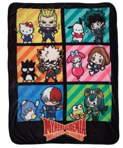 Bioworld Anime Sanrio X My Hero Academia Fleece Throw