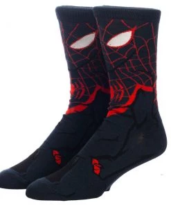 Bioworld Marvel Miles Morales Spiderman Animigos 360 Character Socks