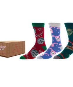 Bioworld Christmas Story 3 Pair Crew Box Set Movies