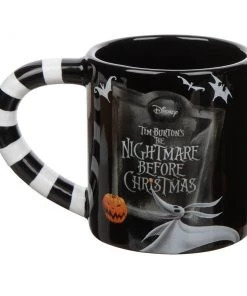 Bioworld The Nightmare Before Chritsmas Jack & Sally 20oz Sculped Ceramic Mug Set Of 2 Disney