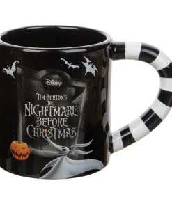 Bioworld The Nightmare Before Chritsmas Jack & Sally 20oz Sculped Ceramic Mug Set Of 2 Disney
