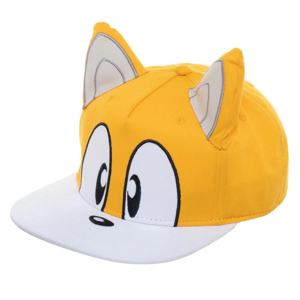 Bioworld Sonic The Hedgehog Sonic Tails Big Face Flat Bill Snapback 3 Bioworld Sonic The Hedgehog Sonic Tails Big Face Flat Bill Snapback