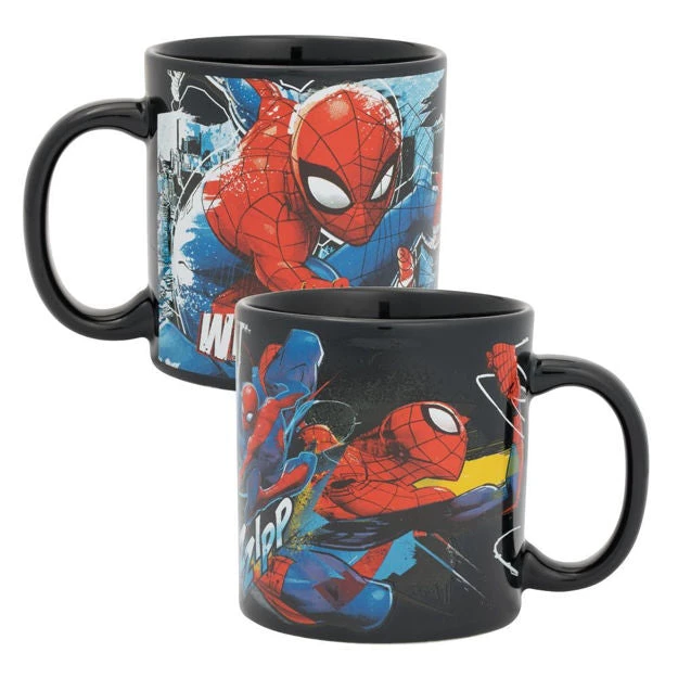 Bioworld Marvel Spider-Man Web Slinging Time 20oz Ceramic Mug 3 Bioworld Marvel Spider-Man Web Slinging Time 20oz Ceramic Mug