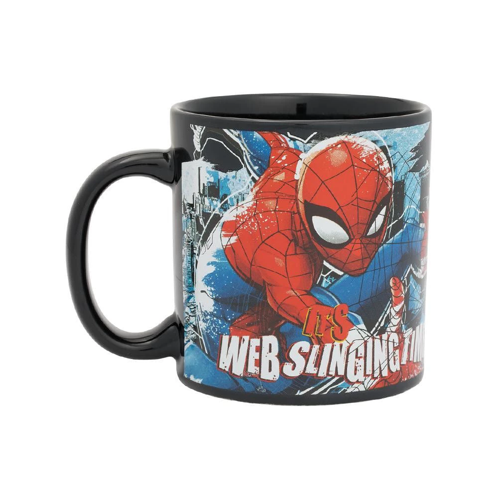 Bioworld Marvel Spider-Man Web Slinging Time 20oz Ceramic Mug 6 Bioworld Marvel Spider-Man Web Slinging Time 20oz Ceramic Mug
