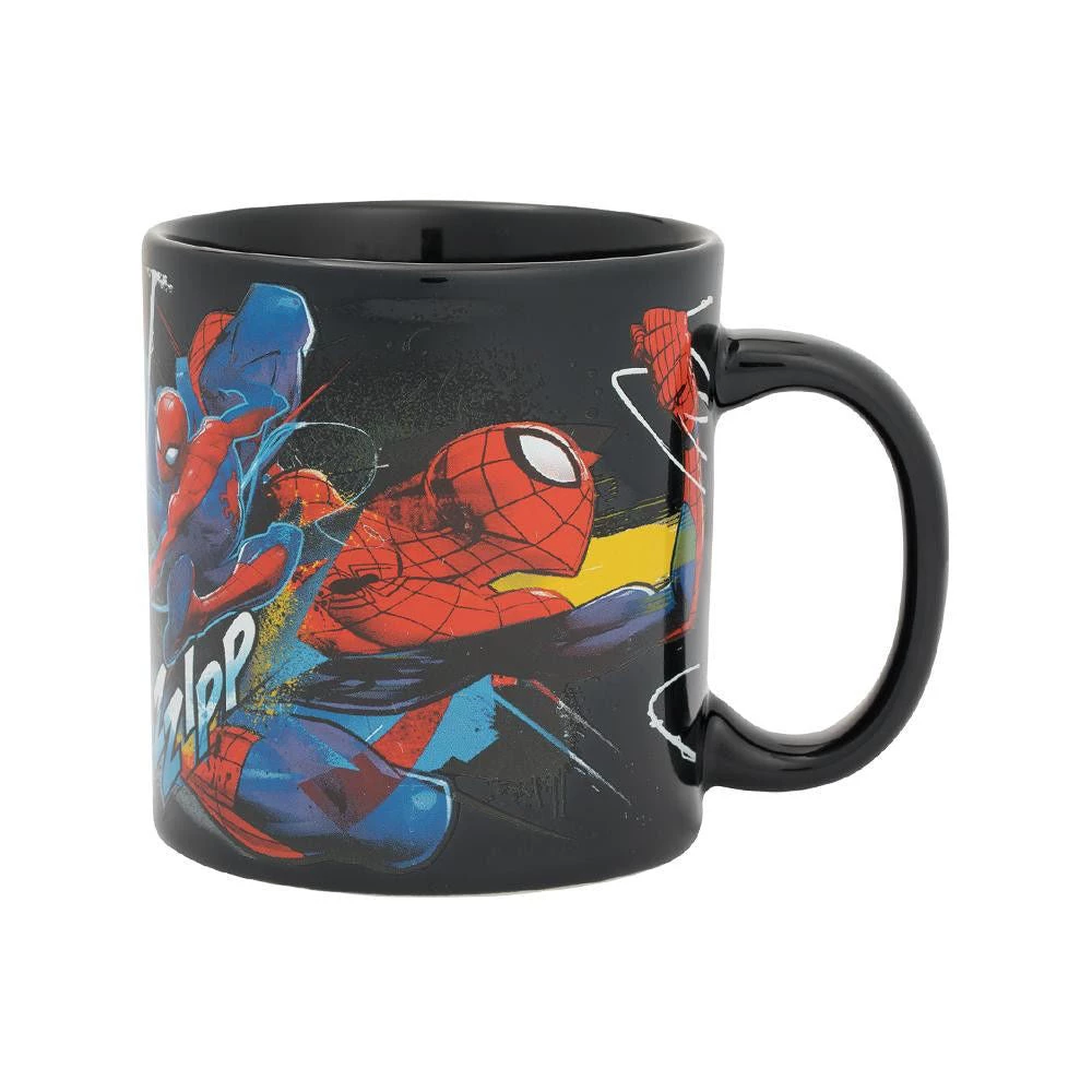 Bioworld Marvel Spider-Man Web Slinging Time 20oz Ceramic Mug 5 Bioworld Marvel Spider-Man Web Slinging Time 20oz Ceramic Mug