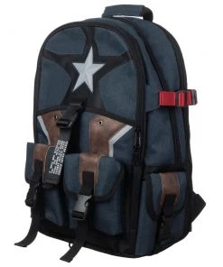 Bioworld Marvel Captain America Utility Standard Issue Laptop Backpack
