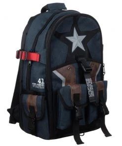 Bioworld Marvel Captain America Utility Standard Issue Laptop Backpack 10 Bioworld Marvel Captain America Utility Standard Issue Laptop Backpack
