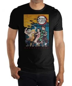 Bioworld Anime Demon Slayer Characters Black T-Shirt