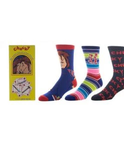 Bioworld Chucky 3 Pair Crew Box Set