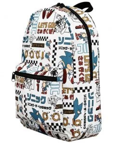 Bioworld Movies Sonic The Hedgehog Let's Go All Over Print Backpack