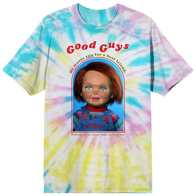 Bioworld Chucky Good Guy Doll Washed Unisex T-shirt Movies 3 Bioworld Chucky Good Guy Doll Washed Unisex T-shirt Movies
