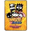Bioworld Naruto X Hello Kitty Digital Fleece Throw Anime