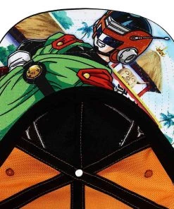 Bioworld Dragon Ball Z Sayiman Ballistic Nylon Cosplay Flat Bill Snapback