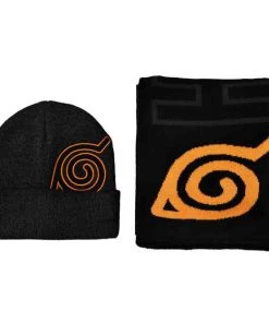 Bioworld Naruto Hidden Leaf Village Beanie & Scarf Set Anime