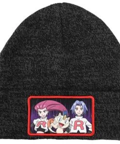 Bioworld Pokemon Team Rocket Sublimated Patch Beanie
