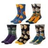 Bioworld Dragon Ball Z Characters 5 Pair Crew Socks 1 Bioworld Dragon Ball Z Characters 5 Pair Crew Socks