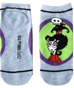 Bioworld Beetlejuice 5 Pair Ankle Socks