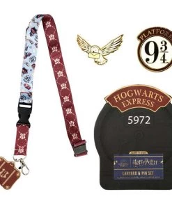 Bioworld Harry Potter Hogwarts Express Lapel Pins & Lanyard Box Set