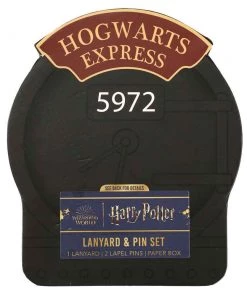 Bioworld Harry Potter Hogwarts Express Lapel Pins & Lanyard Box Set