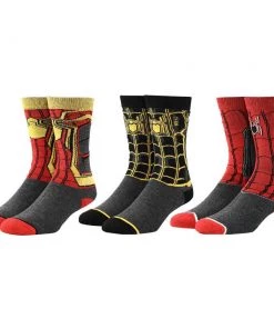 Bioworld Marvel Spider-Man No Way Home 3 Pair Crew Socks