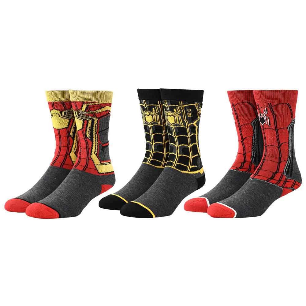Bioworld Marvel Spider-Man No Way Home 3 Pair Crew Socks 3 Bioworld Marvel Spider-Man No Way Home 3 Pair Crew Socks
