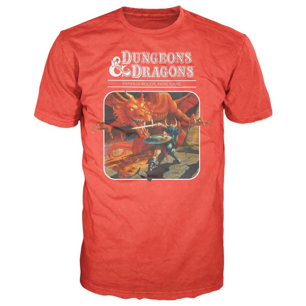 Bioworld Dungeons & Dragons Classic Red T-Shirt Anime 3 Bioworld Dungeons & Dragons Classic Red T-Shirt Anime