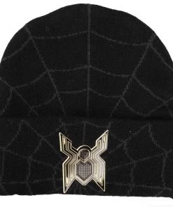 Bioworld Marvel Spider-Man No Way Home Black Chrome Weld Beanie