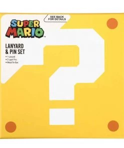 Bioworld Mario Series Super Mario Lapel Pins & Lanyard Box Set