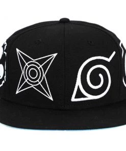 Bioworld Naruto Village Symbols Flat Bill Snapback