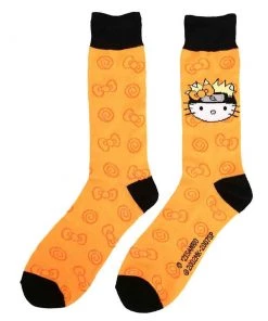 Bioworld Sanrio X Naruto Characters 5 Pair Crew Socks