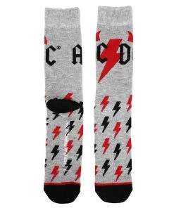 Bioworld AC/DC Back In Black 3 Pair Crew Box Set Apparel