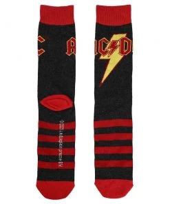 Bioworld AC/DC Back In Black 3 Pair Crew Box Set Apparel