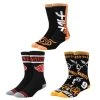 Bioworld Naruto & Akatsuki 3 Pair Crew Socks 2 Bioworld Naruto & Akatsuki 3 Pair Crew Socks