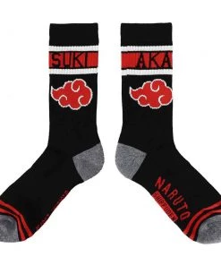 Bioworld Naruto & Akatsuki 3 Pair Crew Socks