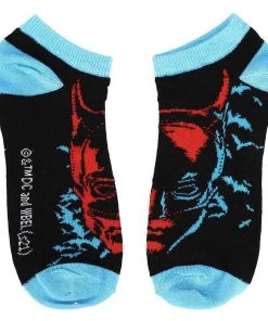 Bioworld Apparel DC Comics The Batman Movie 5 Pair Ankle Socks