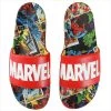 Bioworld Marvel Logo & Comic Art Athletics Slide Sandals