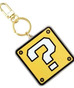 Bioworld Super Mario Mystery Block Acrylic Shaker Keychain