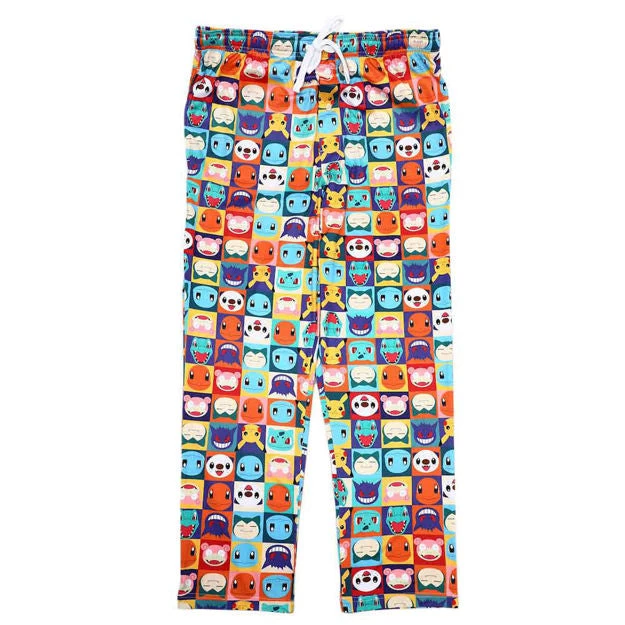 Bioworld Pokemon Pokémon Character Faces AOP Sleep Pants 4 Bioworld Pokemon Pokémon Character Faces AOP Sleep Pants