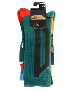 Bioworld My Hero Academia Deku, Bakugo & All Might 3 Pair Crew Socks 11 Bioworld My Hero Academia Deku, Bakugo & All Might 3 Pair Crew Socks