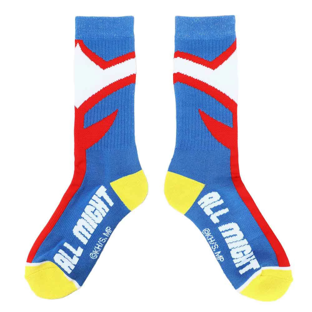Bioworld My Hero Academia Deku, Bakugo & All Might 3 Pair Crew Socks 6 Bioworld My Hero Academia Deku, Bakugo & All Might 3 Pair Crew Socks