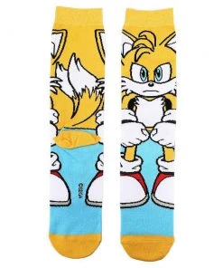 Bioworld Sonic The Hedgehog Sonic, Tails, AND Knuckles 3 Pair Crew Sock