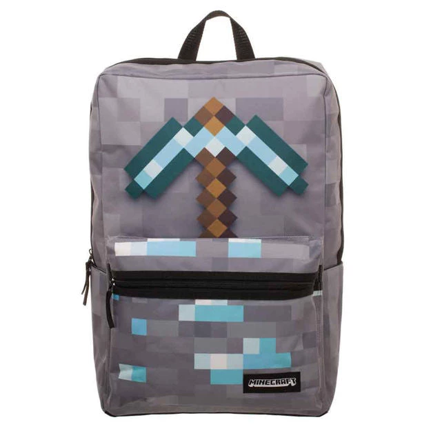 Bioworld Minecraft AXE Patch Laptop Backpack 3 Bioworld Minecraft AXE Patch Laptop Backpack