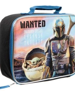 Bioworld Star Wars The Mandalorian Unknown Species Insulated Lunch Tote