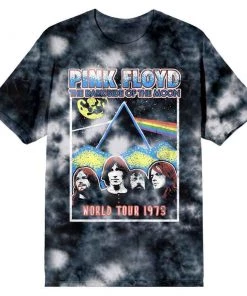 Bioworld Pink Floyd World Tour 1973 Tie Dye Unisex T-shirts