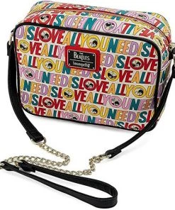 Loungefly The Beatles All You Need Is Love Music Band Crossbody Bag Purse